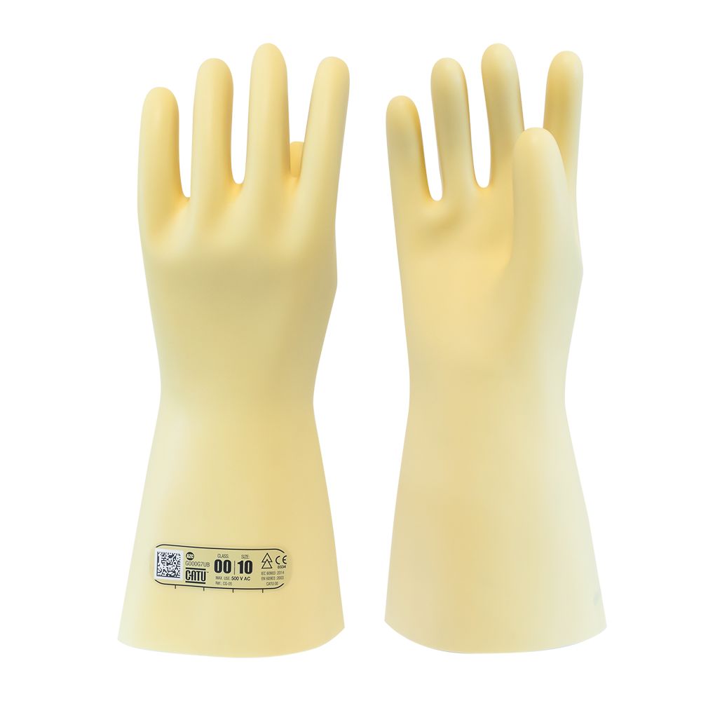 Class 00 electrical insulating latex gloves – 500V AC / 750V DC CG05C