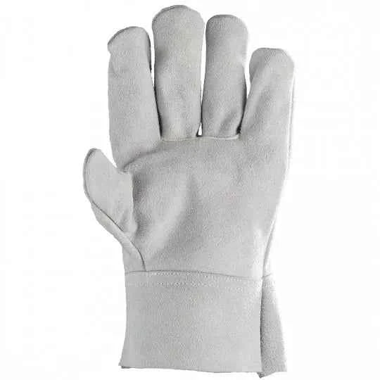 Gants de soudure blanc tout croûte de vachette manchette EUROWELD 2507
