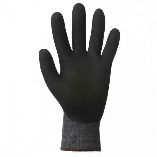 Gants manutention gris noir enduit nitrile EUROLITE 15N500