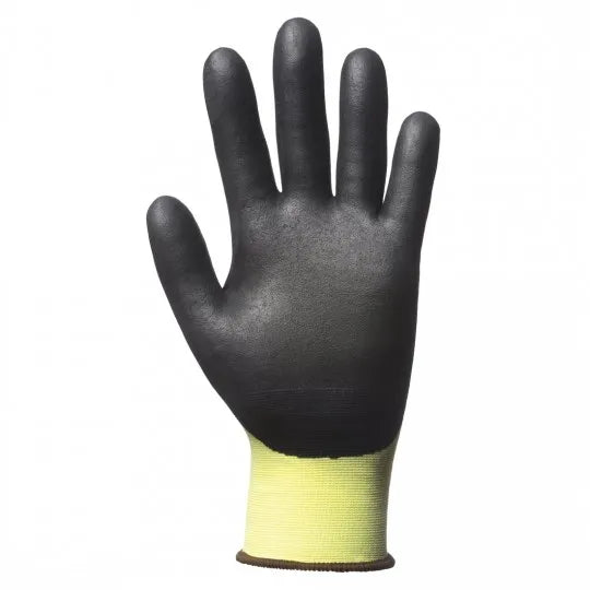 EUROCUT N318HVC yellow black HPPE nitrile coated cut resistant gloves