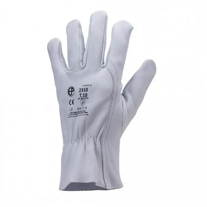 EUROSTRONG 2310 white full grain lambskin leather handling gloves