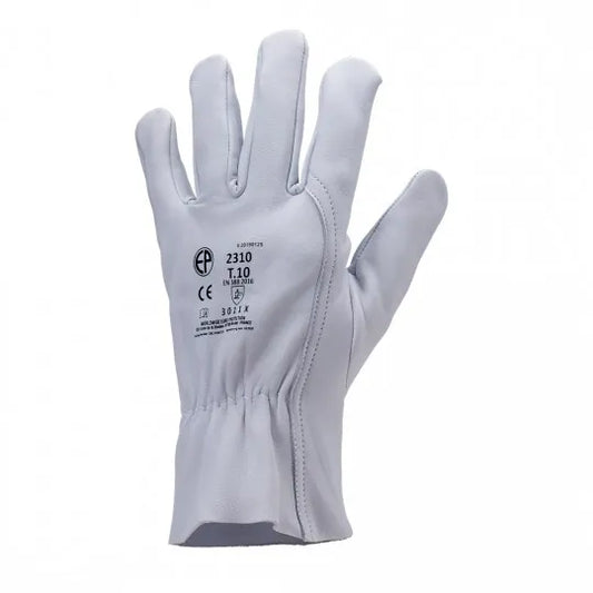 EUROSTRONG 2310 white full grain lambskin leather handling gloves