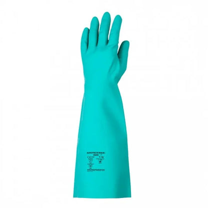 Gants de protection chimique vert en nitrile plus 5540 épaisseur 0.56 EUROCHEM N5540