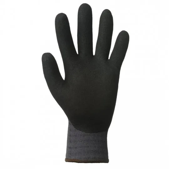EUROLITE 15N500 grey-black nitrile-coated handling gloves