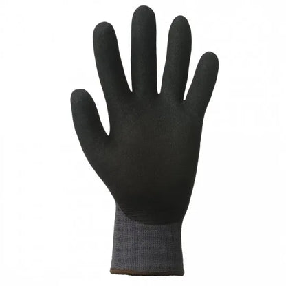 EUROLITE 15N500 grey-black nitrile-coated handling gloves