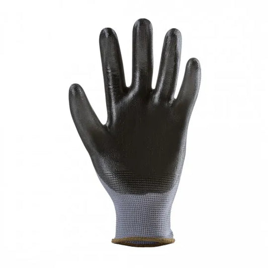 EUROLITE 13N400 grey nitrile coated handling gloves