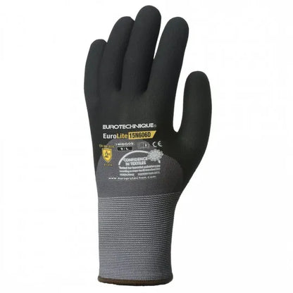 Dry environment handling gloves nitrile coated palm 3/4 back EUROLITE 15N606D