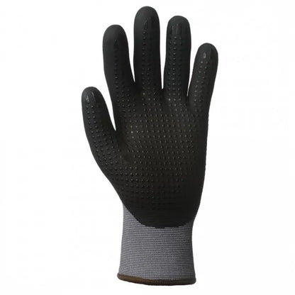 Dry environment handling gloves nitrile coated palm 3/4 back EUROLITE 15N606D