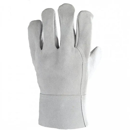 White all-split cowhide welding gloves EUROWELD 2507 cuff