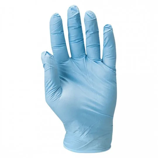 EURO-ONE 5910 AQL 1.5 Blue Powdered Nitrile Gloves (Pack of 100)