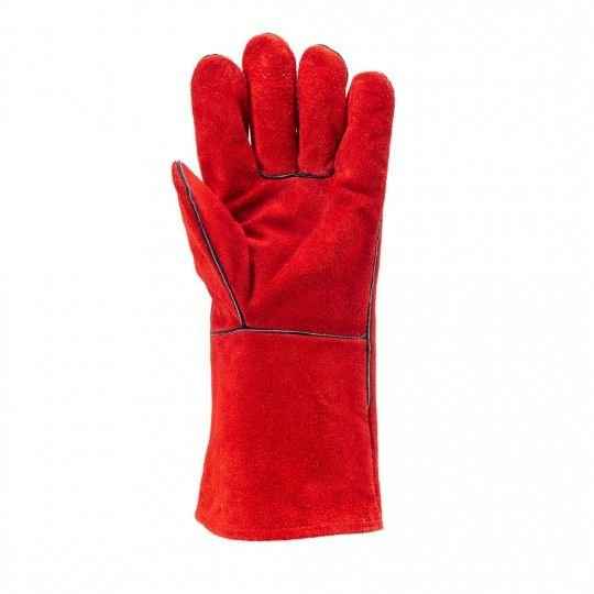 Gants anti chaleur rouge croûte de vachette EUROWELD 2631