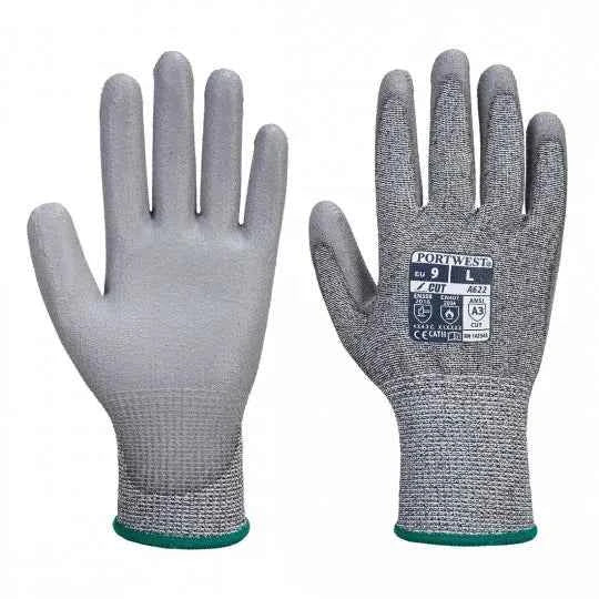 Gants anti coupures de niveau C avec paume en PU A622