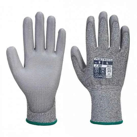 Gants anti coupures de niveau C avec paume en PU A622