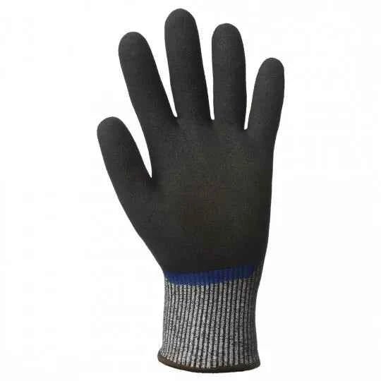 Gants anti coupures noir bleu HPPE enduit nitrile EUROCUT N505 - Mes - Gants - Pros