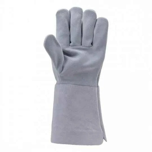 Gants de soudeur en croute de bovin antistatique manchette 15cm EUROWELD 140