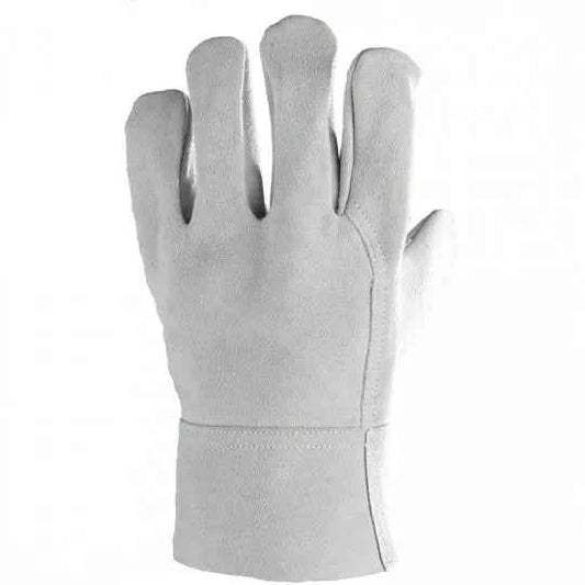 Gants de soudure blanc tout croûte de vachette manchette EUROWELD 2507