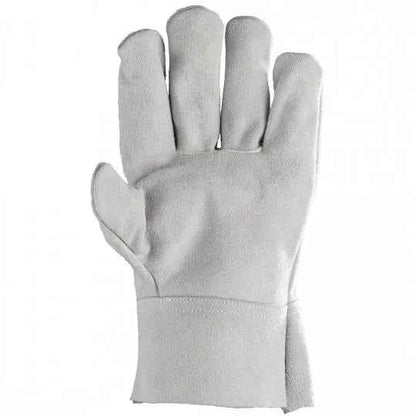 Gants de soudure blanc tout croûte de vachette manchette EUROWELD 2507