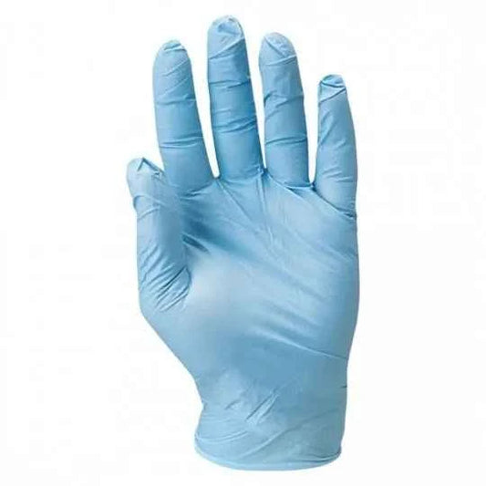 Gants en nitrile poudrés AQL 1.5 bleu EURO-ONE 5910 (Pack de 100)