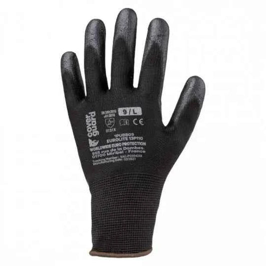 Gants grip en milieu sec paume enduite PU EUROLITE 13P110