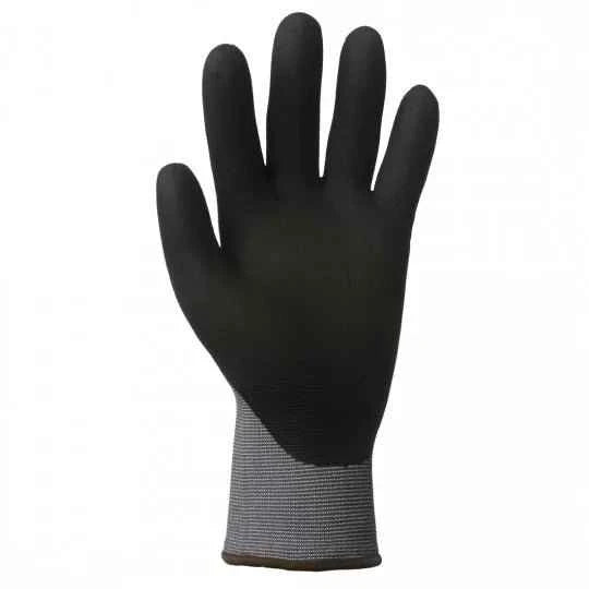 Gants manutention gris noir enduit nitrile EUROLITE 15N600