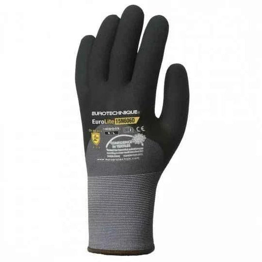 Gants manutention milieu sec enduit nitrile paume 3/4 dos EUROLITE 15N606D - Mes - Gants - Pros