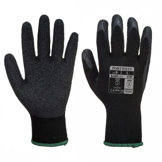 A100 high-adherence latex foam coated handling gloves