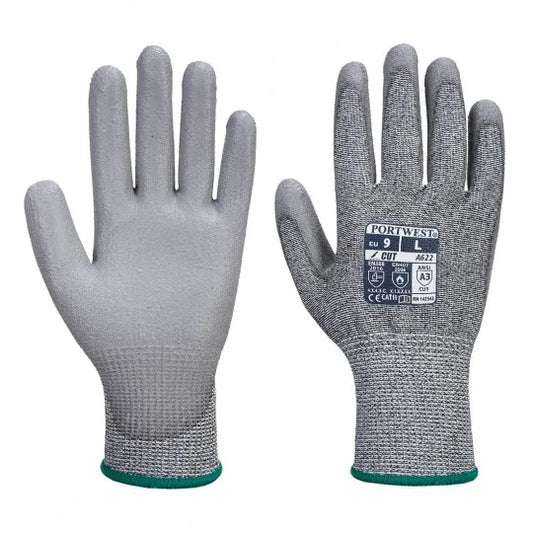 Level C Cut Resistant Gloves with PU Palm A622