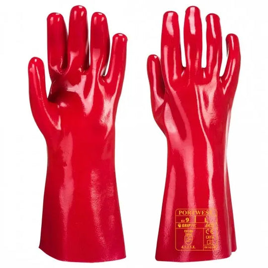 PVC Liquid Protection Gloves 35cm A435