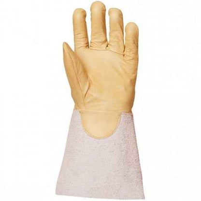 Sur gants électricien hydrofuge jaune beige manchette 15cm EUROHEAT 2550 - Mes - Gants - Pros